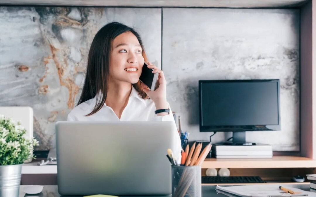 Girl working on laptop